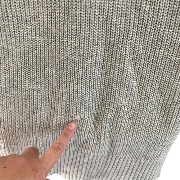 Cabi Small Sweater Exhale Cardigan Open Front Light Gray Chunky - Picture 7 of 10